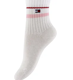 Tommy Hilfiger Strømper*Strømper - 2-pak - Rosa/Hvid