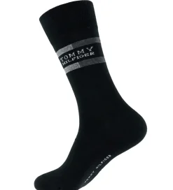 Strømper-Tommy Hilfiger Strømper - 3-pak - Sort m. Grå