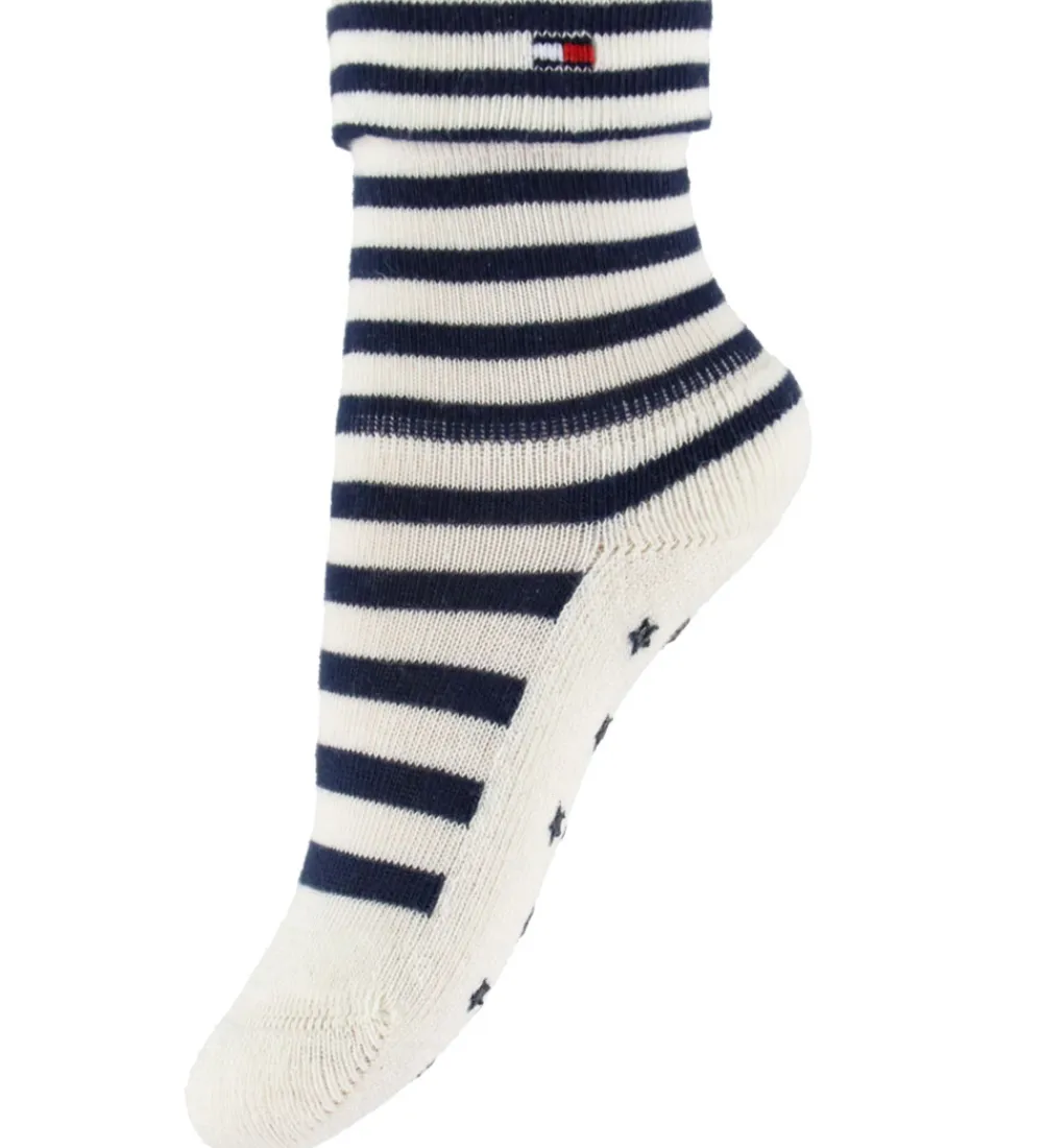 Strømper-Tommy Hilfiger Strømper - 2-pak - Tommy Original/Hvid
