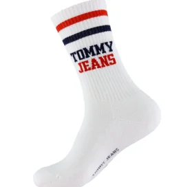Strømper-Tommy Hilfiger Strømper - 2-pak - Hvid m. Striber