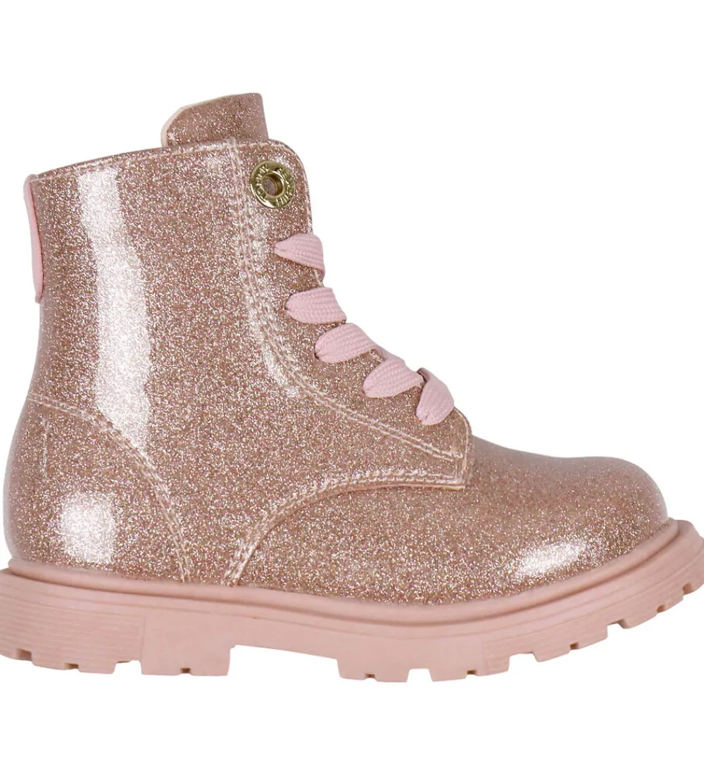 Tommy Hilfiger Støvler*Støvler - Lace-Up - Pink/Glitter