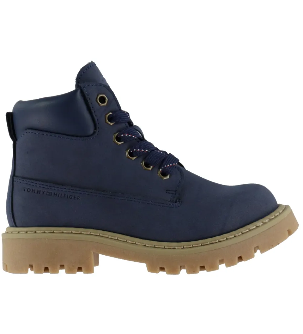 Støvler-Tommy Hilfiger Støvler - Lace-Up - Blå