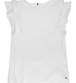 Toppe-Tommy Hilfiger Top - Broderie Anglaise - Hvid