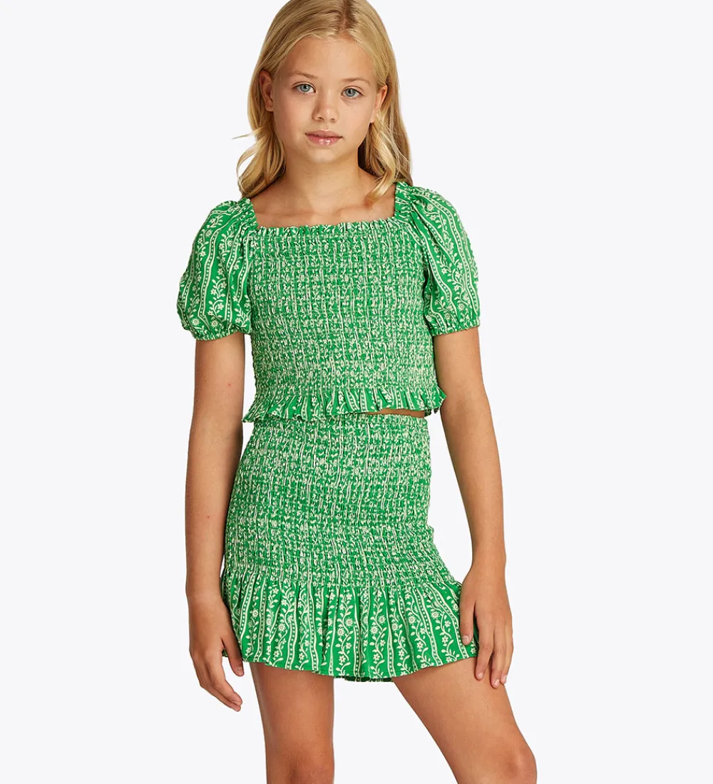Tommy Hilfiger Toppe*Top - Printed Smock - Radiant Green