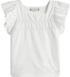 Toppe-Tommy Hilfiger Top - Ruffle - Hvid