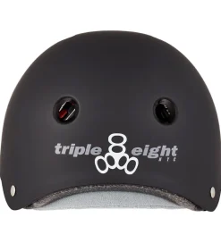 Triple Eight Skaterhjelme*Hjelm - Certified Sweatsaver - Black Rubber