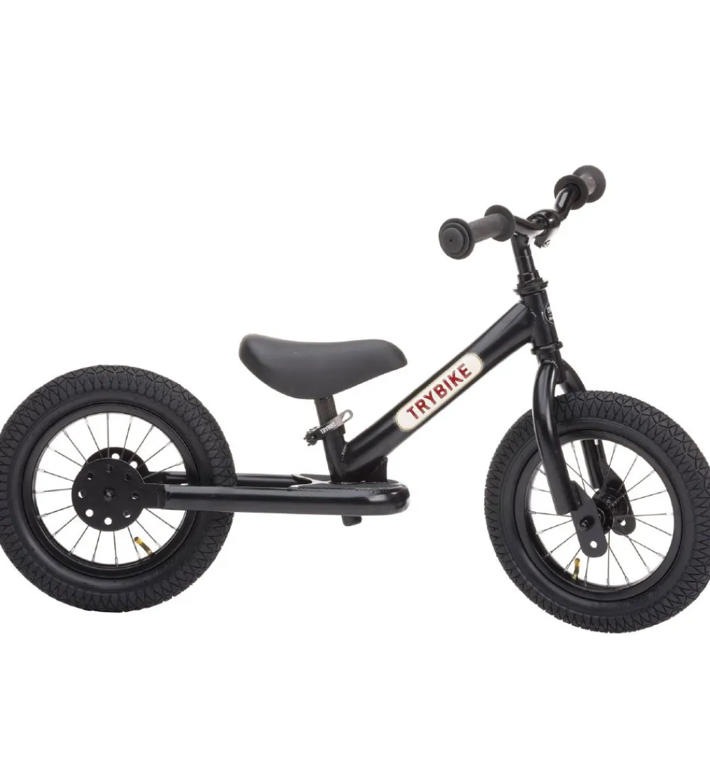 TryBike Løbecykler*Løbecykel - Steel - Sort