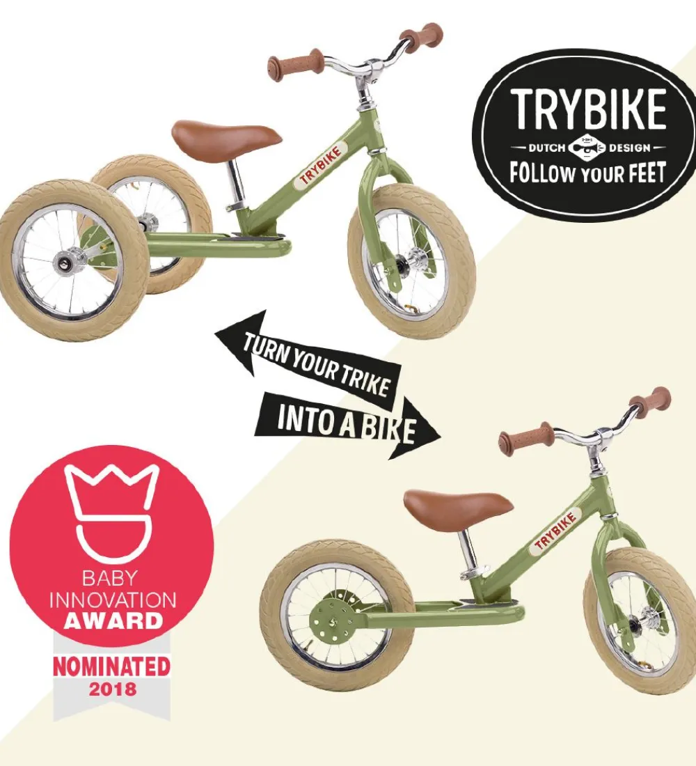Løbecykler-TryBike Trike Kit - Sort