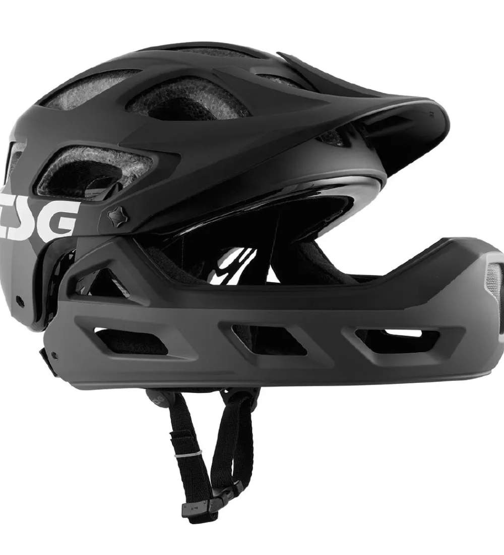TSG Skaterhjelme|Cykelhjelme*Mountainbikehjelm - Seek Youth - Flow Grey/Black