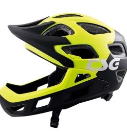 TSG Børnesikkerhed|Skaterhjelme*Mountainbikehjelm - Seek FR Graphic - Flow Black/Gul