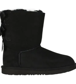 Bamsestøvler-UGG Bamsestøvler - Bailey Bow II - Sort