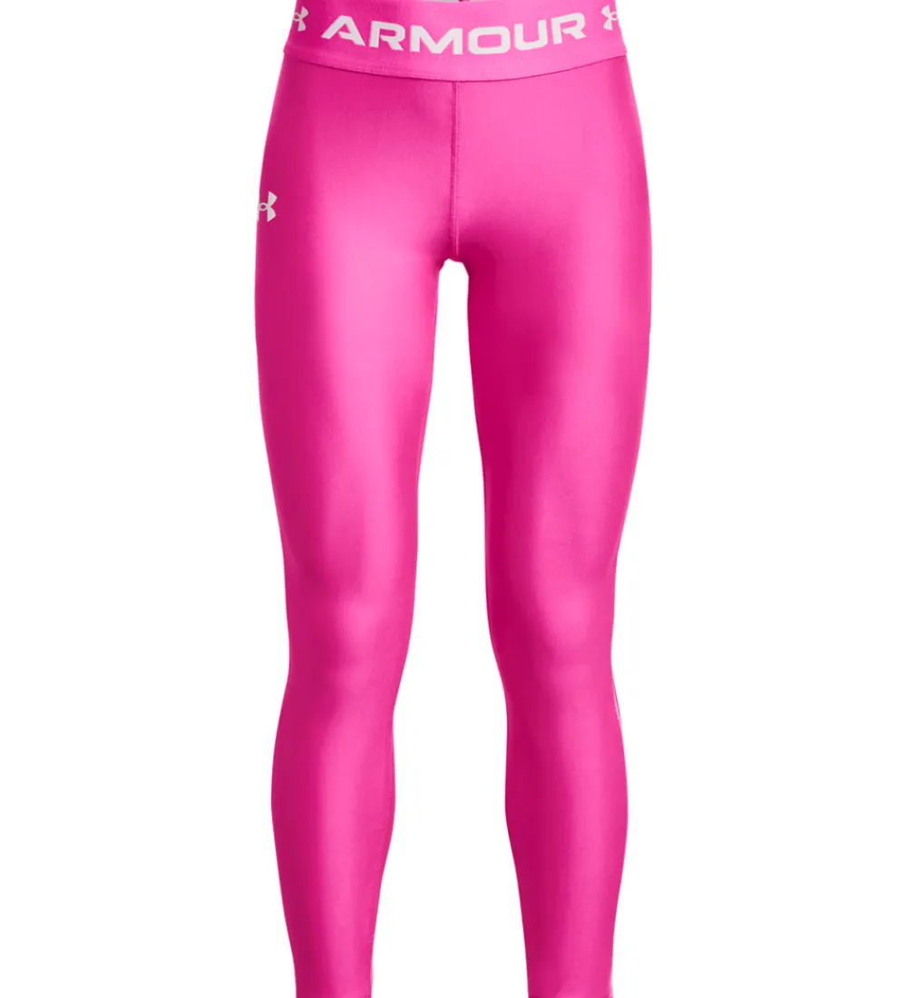Træningsbukser|Gymnastiktøj-Under Armour Leggings - Ankle Crop - Rebel Pink