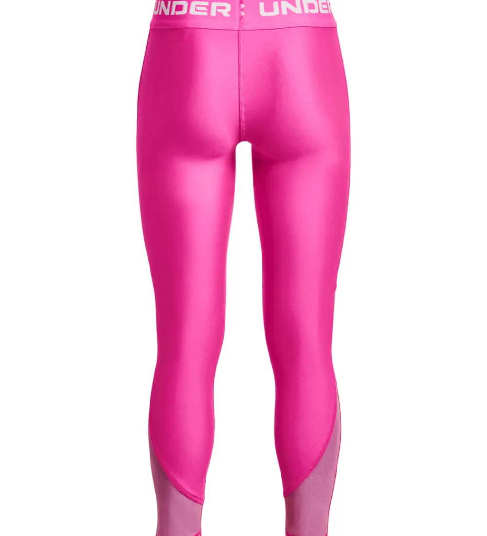 Træningsbukser|Gymnastiktøj-Under Armour Leggings - Ankle Crop - Rebel Pink