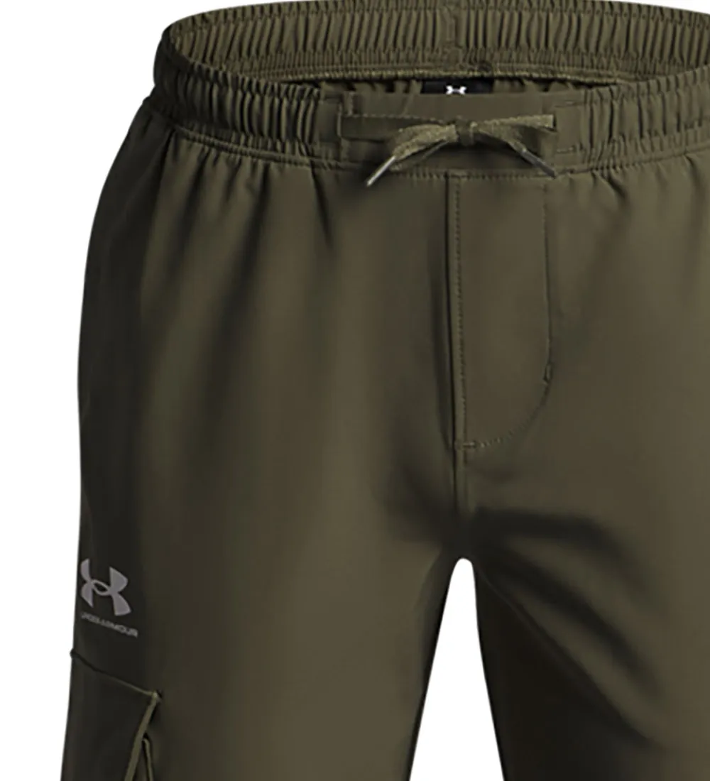 Træningsbukser-Under Armour Træningsbukser - Icon Woven - Marine OD Green