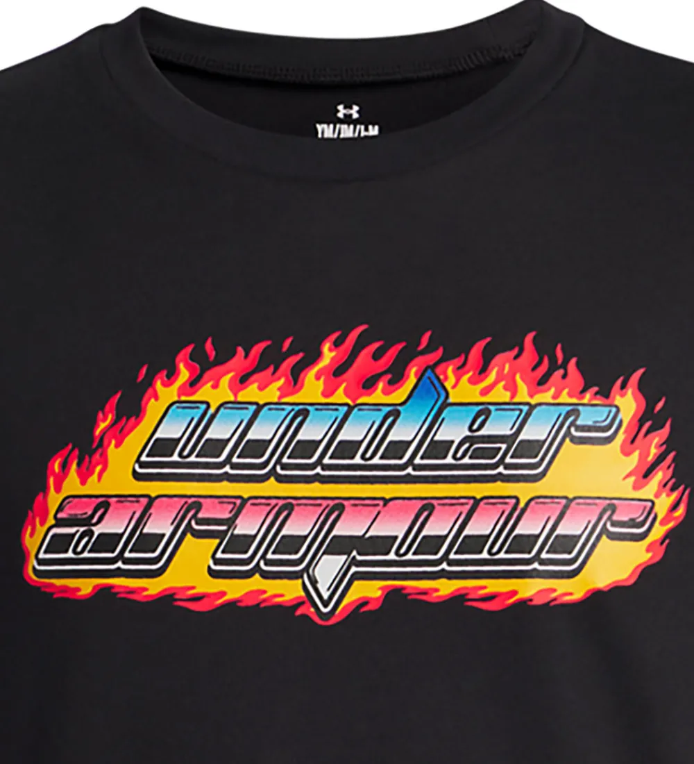 T-Shirts Og Toppe-Under Armour T-shirt - Flame Wordmark