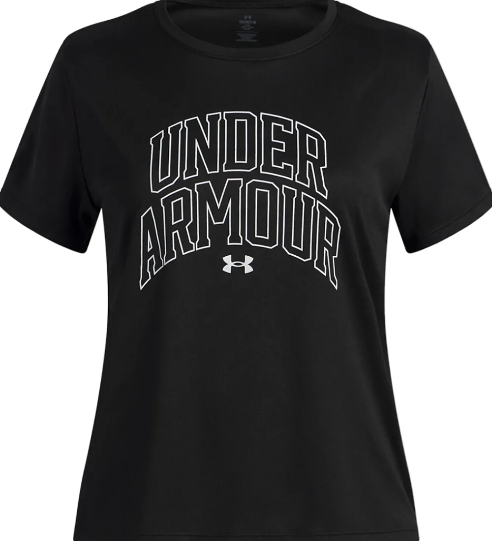 Under Armour T-Shirts Og Toppe|Træning Og Gymnastik*T-shirt - Tech Varsity - Sort m. Print