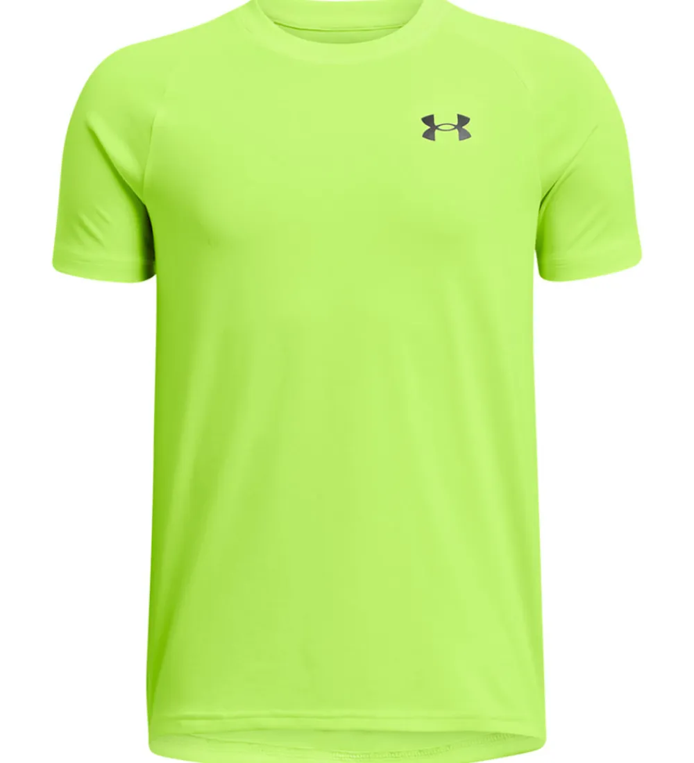 T-Shirts Og Toppe|Træning Og Gymnastik-Under Armour T-shirt - Tech 2.0 - Hyper Green