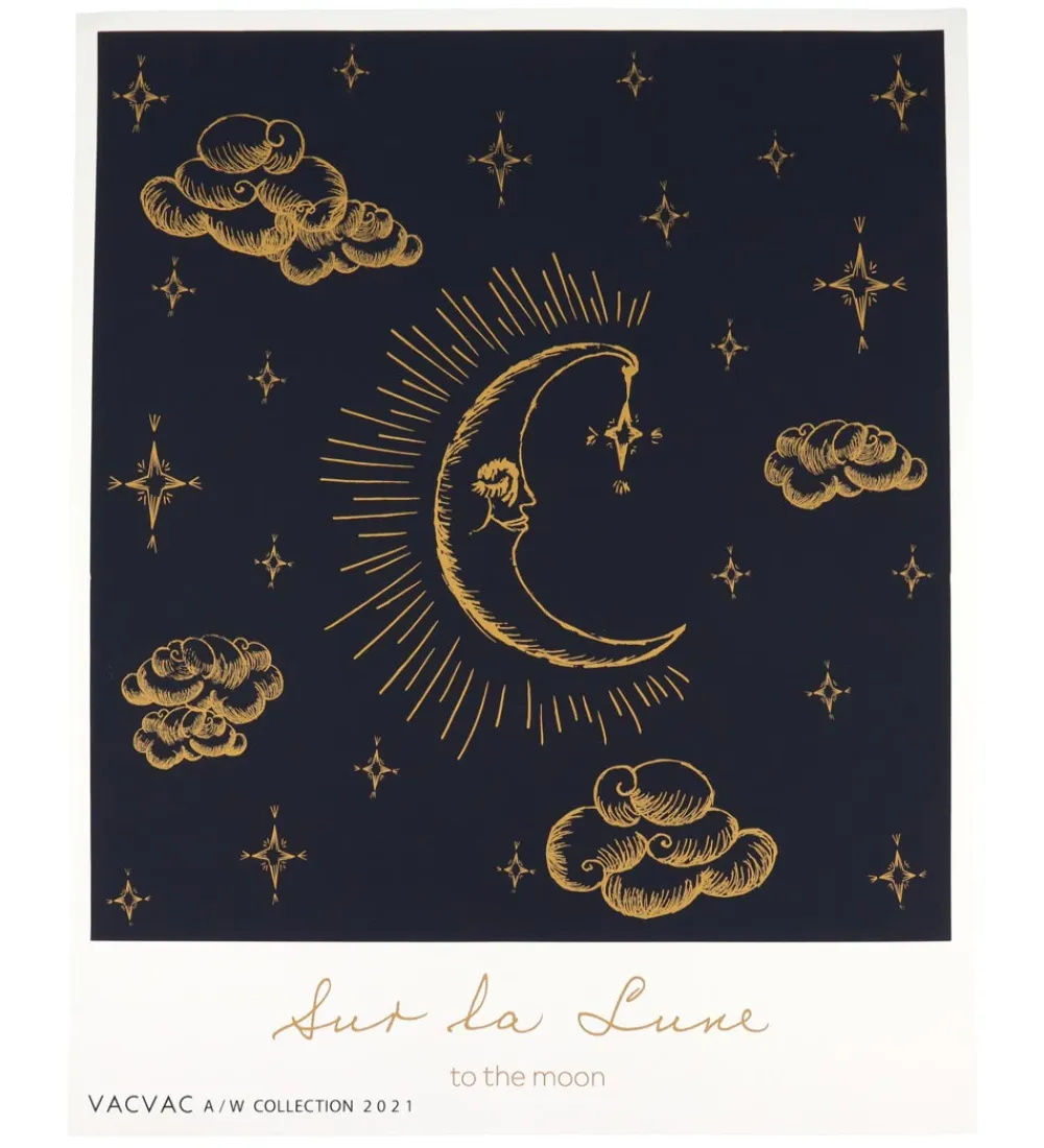 VACVAC Plakater Og Billeder*Plakat - Håndlavet - 40x50 cm - Night Blue