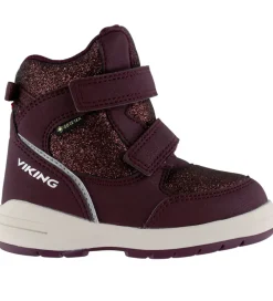Viking Vinterstøvler*Vinterstøvler - Fun Glitter Warm GTX 2V - Plum