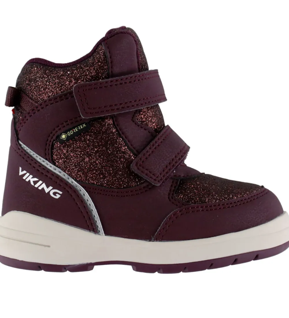 Viking Vinterstøvler*Vinterstøvler - Fun Glitter Warm GTX 2V - Plum