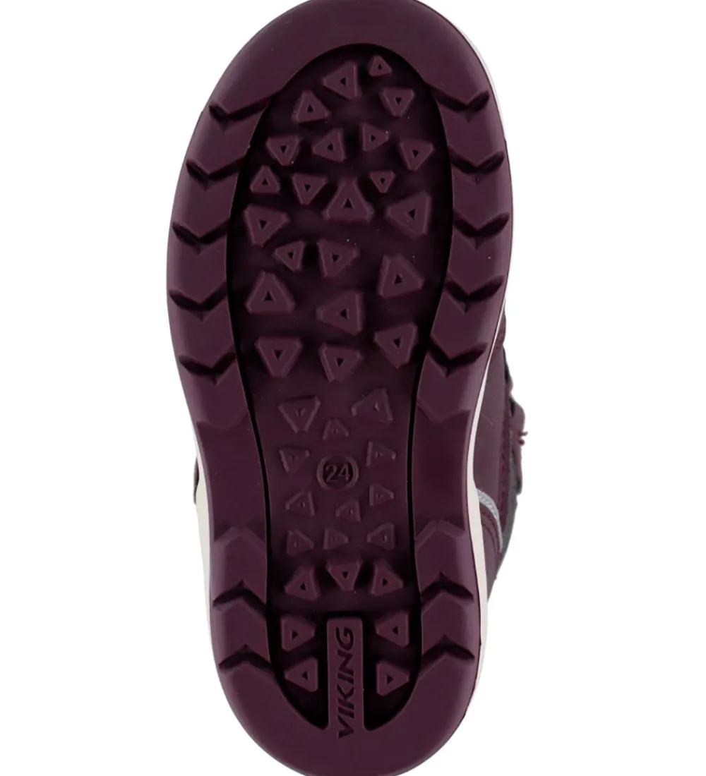 Viking Vinterstøvler*Vinterstøvler - Fun Glitter Warm GTX 2V - Plum