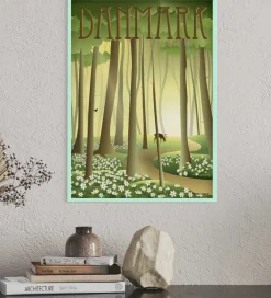 Vissevasse Plakater Og Billeder*Billederamme - Træ - 50x70 cm - Spring Green