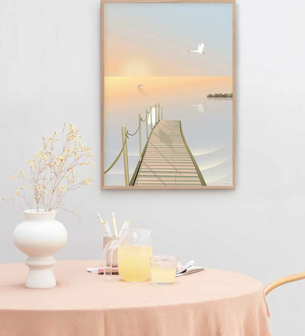Plakater Og Billeder-Vissevasse Plakat - 50x70 cm - Bathing Bridge
