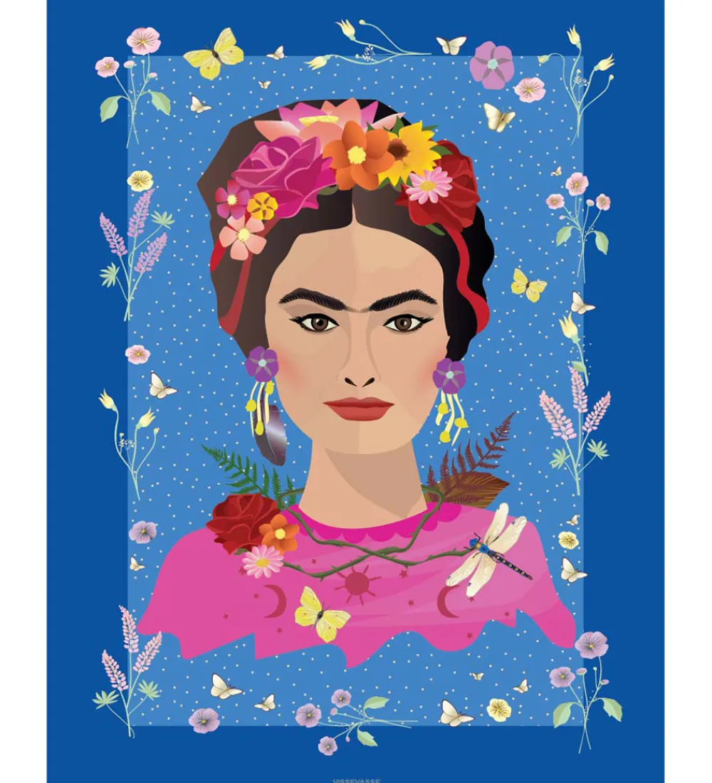 Vissevasse Plakater Og Billeder*Plakat - 50x70 cm - Frida Kahlo