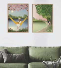 Plakater Og Billeder-Vissevasse Plakat - 50x70 cm - The Yellow Hammock