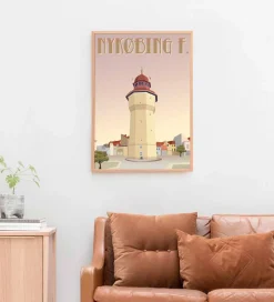 Plakater Og Billeder-Vissevasse Plakat - 30x40 cm - Nykøbing F.
