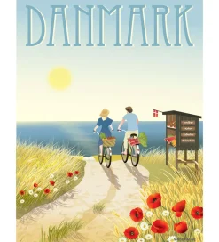 Vissevasse Plakater Og Billeder*Plakat - 30x40 cm - Danmark - Sommerliv
