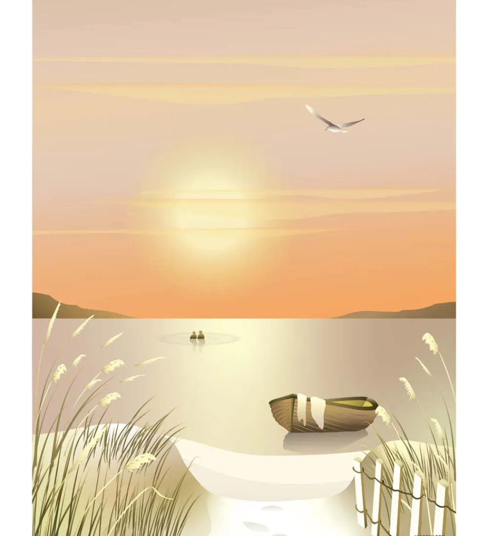 Plakater Og Billeder-Vissevasse Plakat - 30x40 cm - Dunes