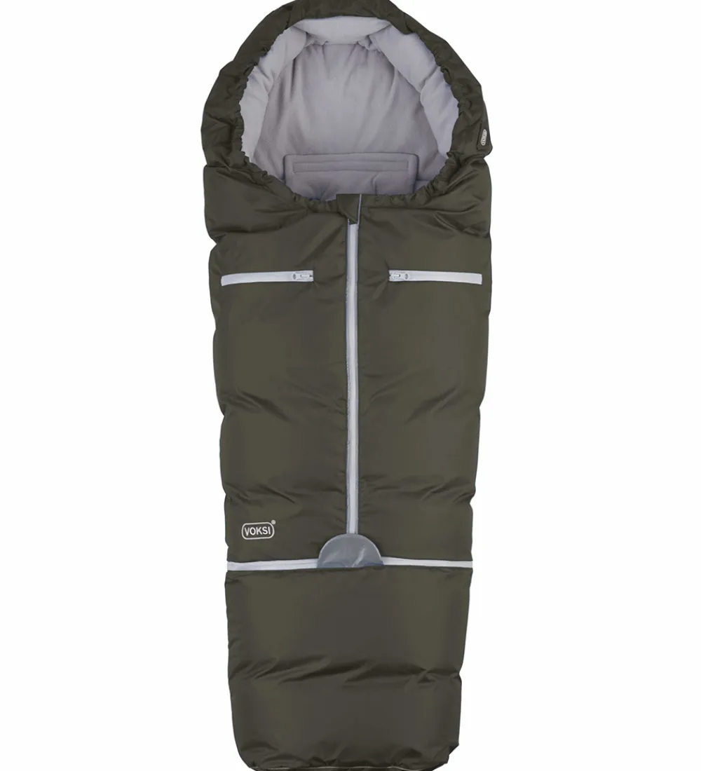 Køreposer-Voksi Kørepose - Active - 100/125 cm - Olivengrøn/Grå