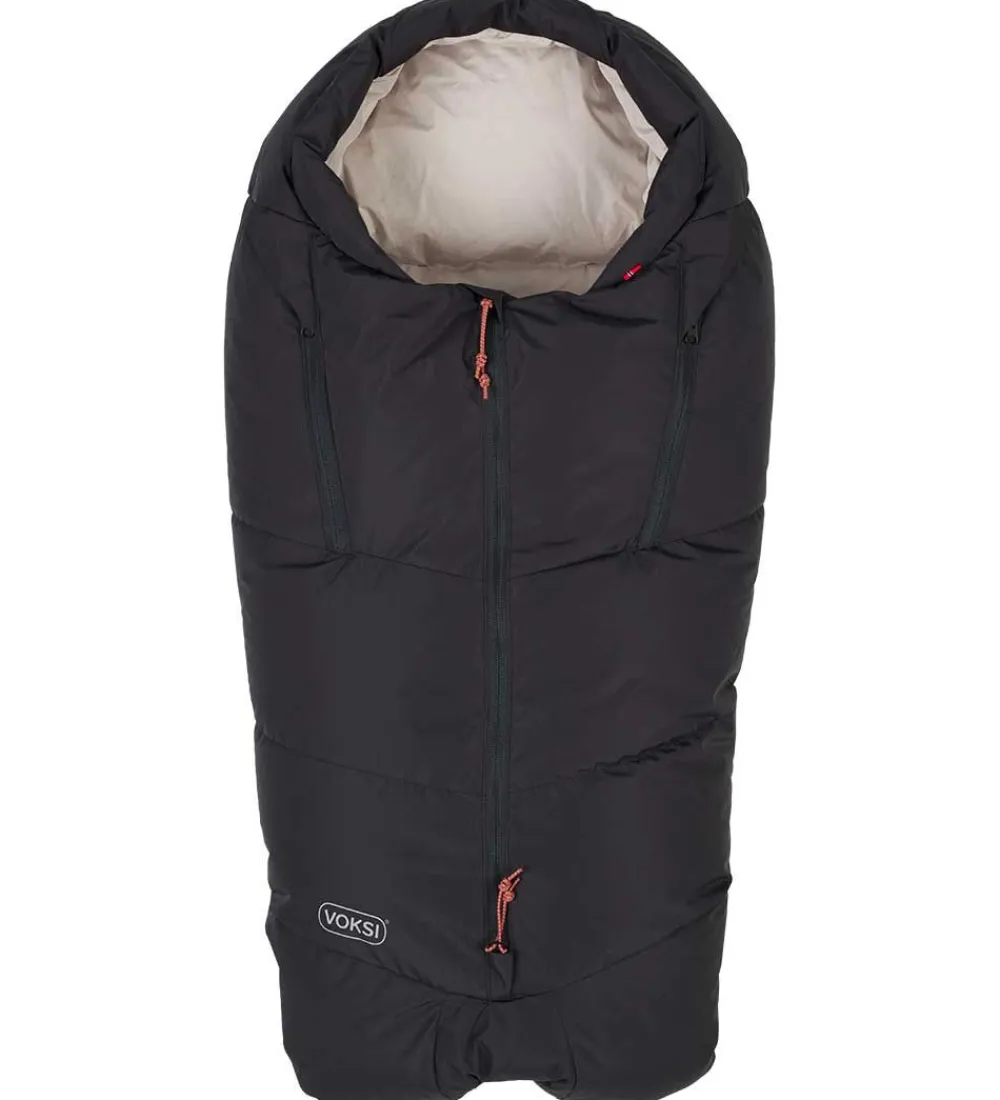 Voksi Køreposer*Kørepose - Adventure North - Black/Seashell Sand