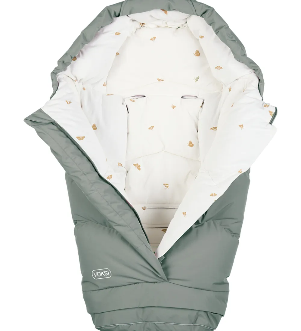 Voksi Køreposer*Kørepose - CIty North - 90/115 cm - Meadow Green/Wings