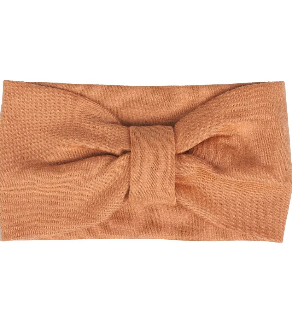 Pandebånd-Voksi Pandebånd - Uld - 2-lags - Sandstone Peach m. Sløjfe
