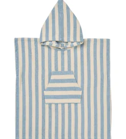 Babyhåndklæde- Og Poncho|Håndklæder-Wheat Badeponcho - Lille - Frotté - Blue Swim Stripe