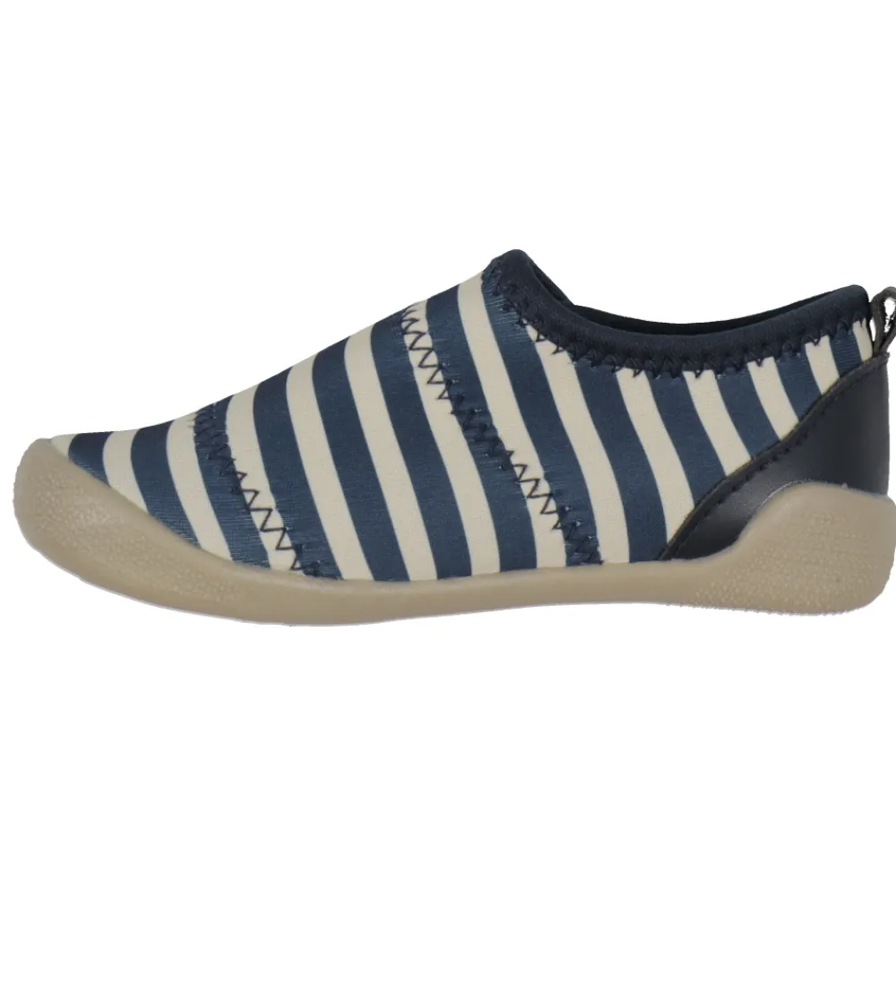 Badesko-Wheat Badesko - Shawn - Indigo Stripe