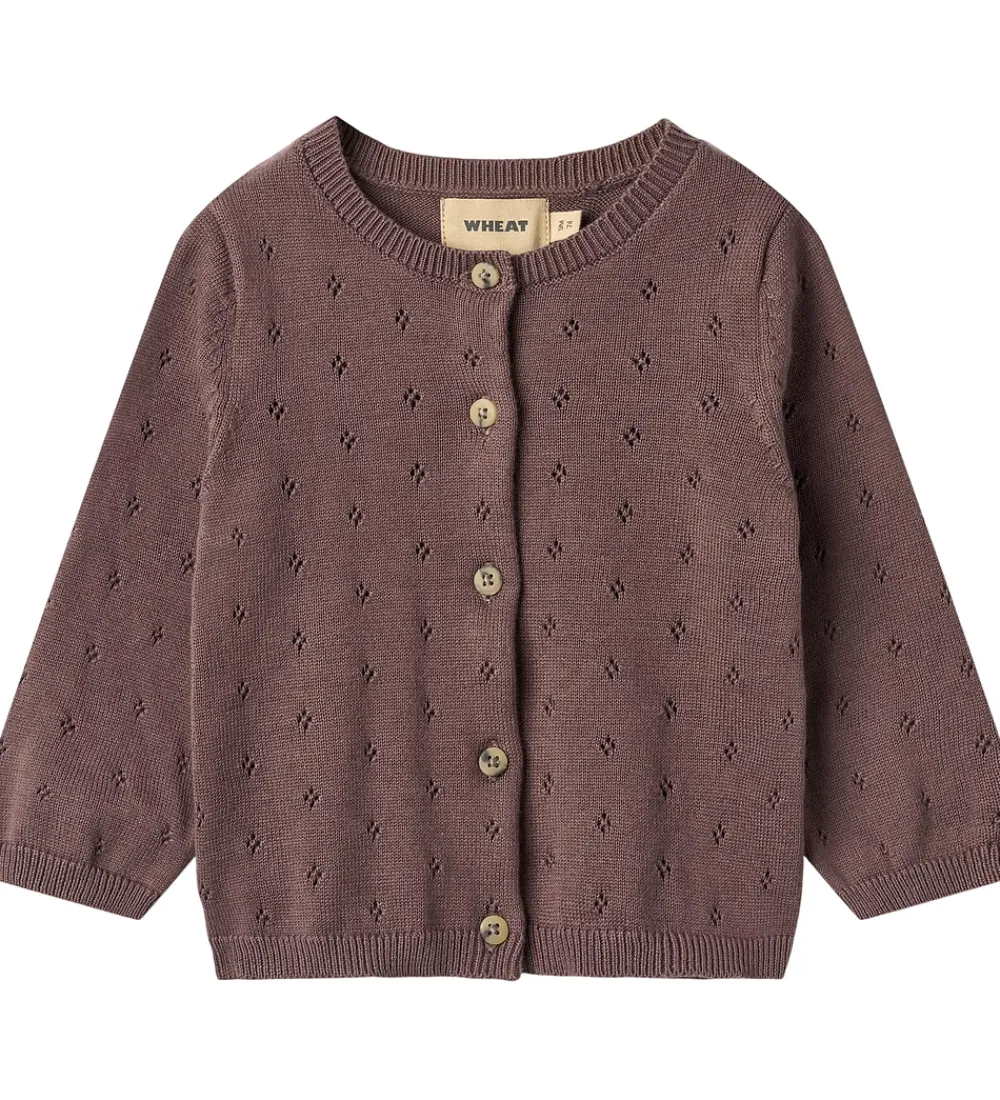 Wheat Striktrøjer*Cardigan - Strik - Maia - Plum