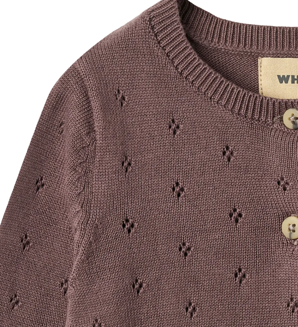 Wheat Striktrøjer*Cardigan - Strik - Maia - Plum