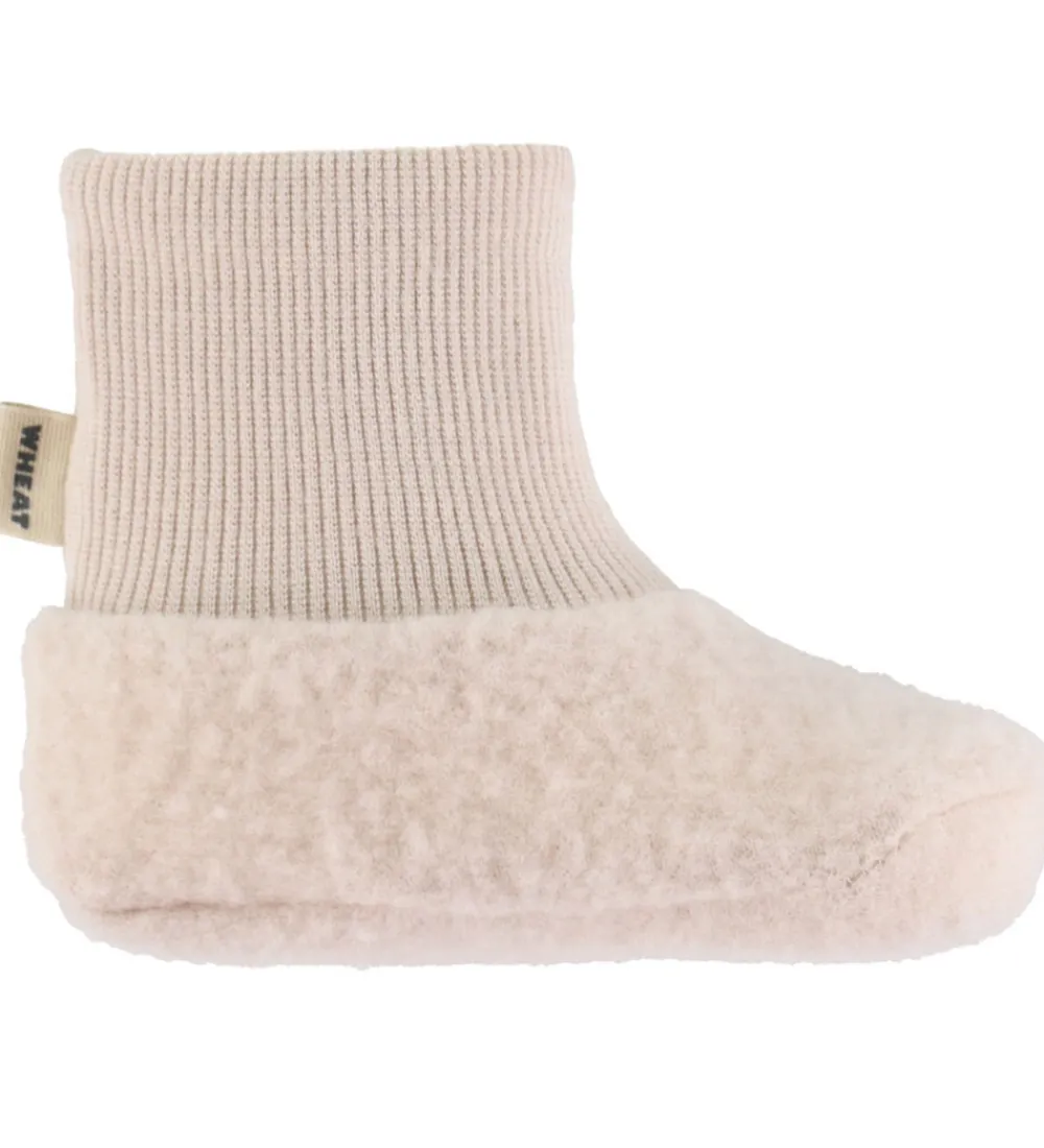 Hjemmesko-Wheat Futter - Uldfleece - Lei - Pale Lilac