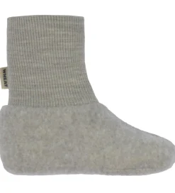 Wheat Hjemmesko*Futter - Uldfleece - Lei - Khaki Melange