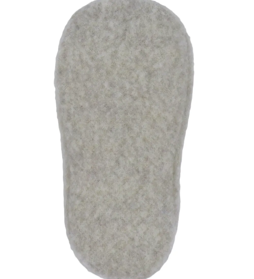 Wheat Hjemmesko*Futter - Uldfleece - Lei - Khaki Melange