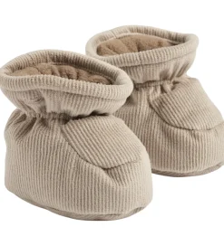Hjemmesko-Wheat Overtrækssko m. Fleece - Fløjl - Fuffa - Grey Stone