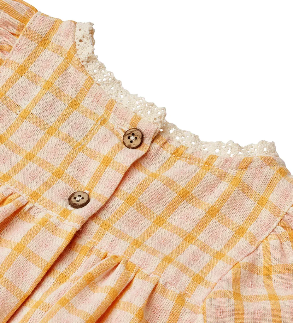 Sommerdragter-Wheat Sommerdragt - Margit - Yellow Check