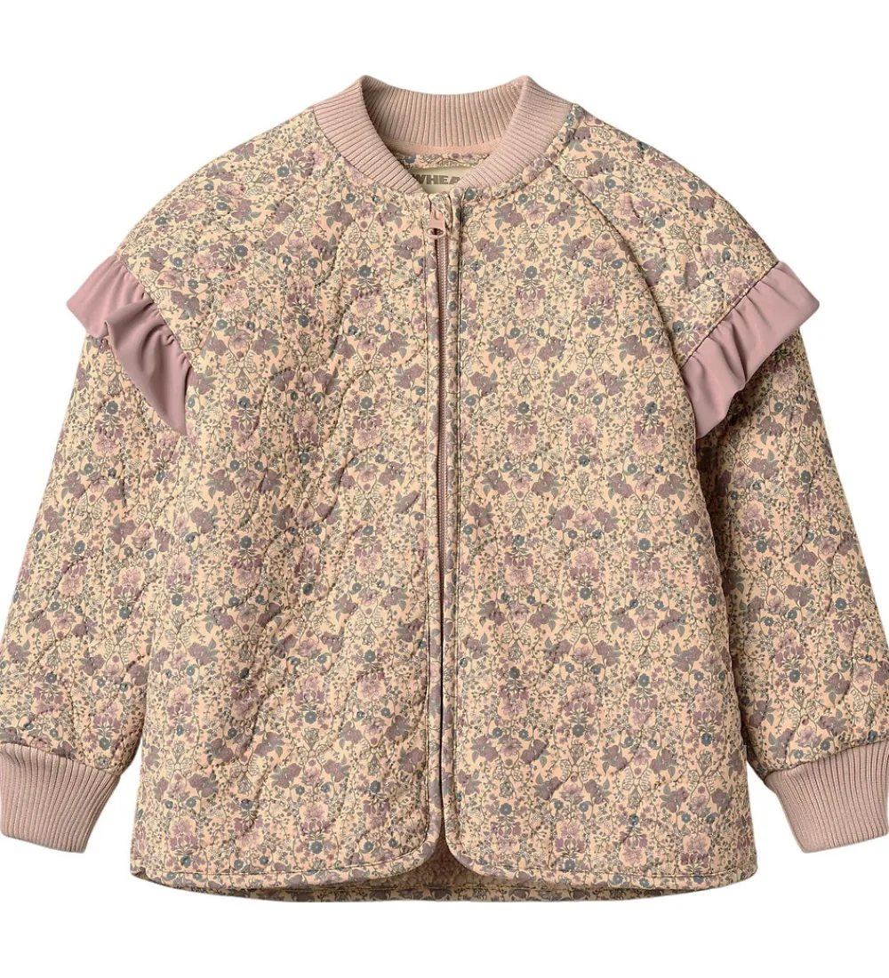 Termotøj-Wheat Termojakke m. Fleece - Ellas - Mellow Peach Tapestry