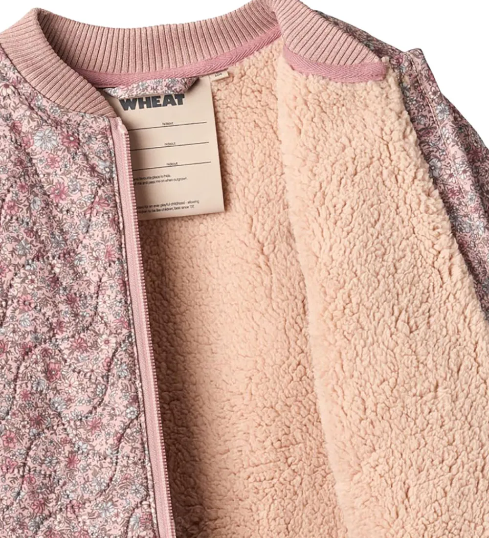 Termotøj-Wheat Termojakke m. Fleece - Helga - Soft Lavender Flowers