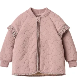 Wheat Termotøj*Termojakke m. Fleece - Ellas - Warm Rose m. Blomster