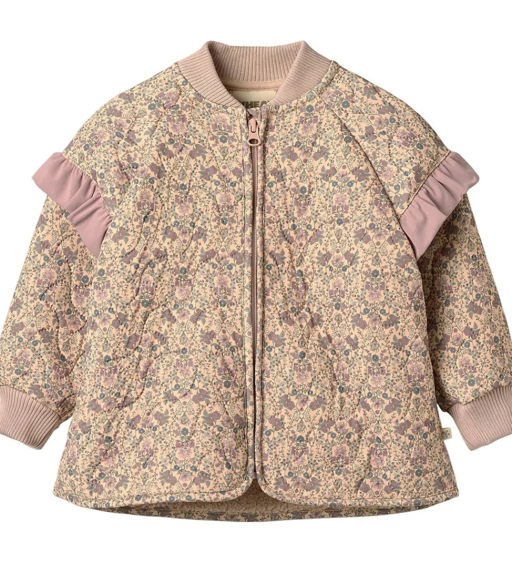 Termotøj-Wheat Termojakke m. Fleece - Ellas - Mellow Peach Tapestry