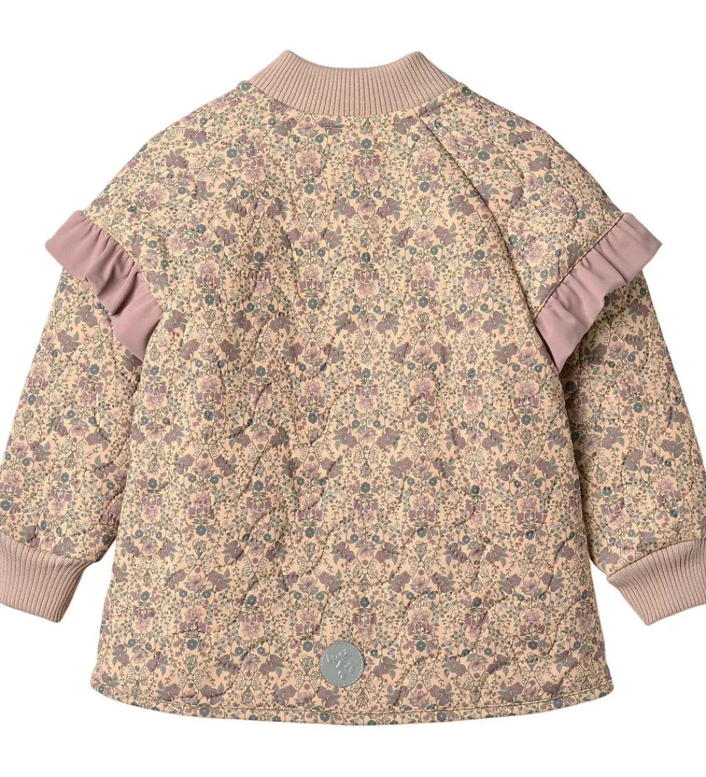 Termotøj-Wheat Termojakke m. Fleece - Ellas - Mellow Peach Tapestry